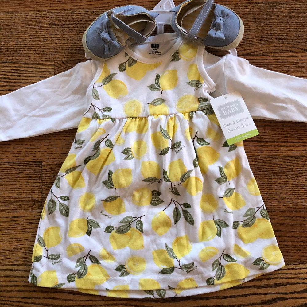 Hudson baby lemon dress outfit